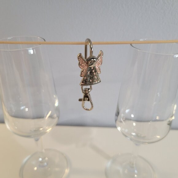 Angel Purse Key Finder Key Chain - Silver Pink - Picture 6 of 6